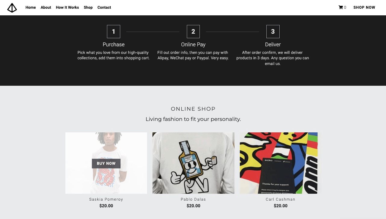 null Glow Template: Online Shopping Offers Convenience